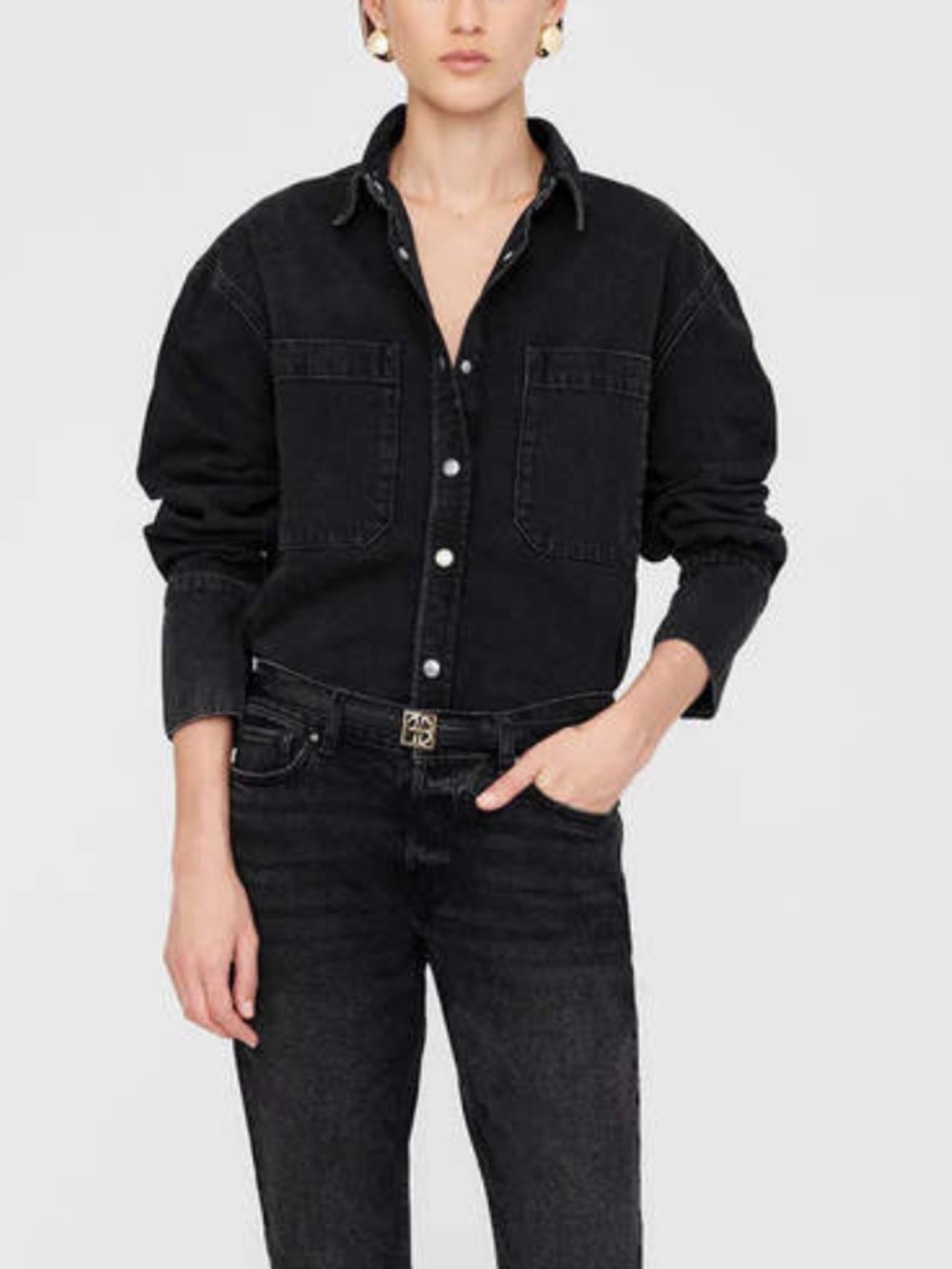 ANINE BING Dante Shirt size small